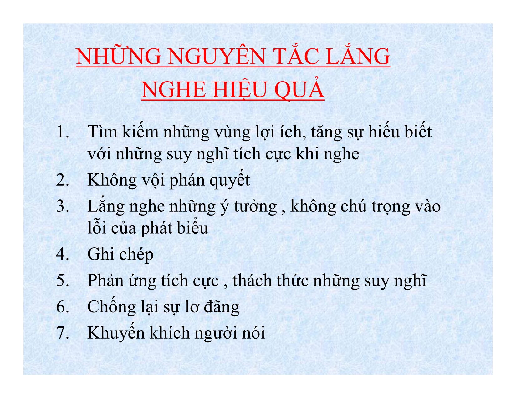 Bài giảng Kỹ năng lãnh đạo - Bài 7: Thông tin - Phan Thị Minh Châu trang 9