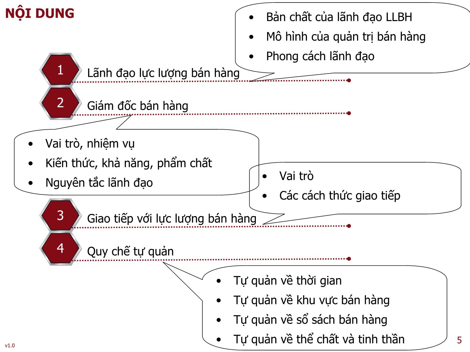 Bài giảng Kỹ năng lãnh đạo - Bài 3: Lãnh đạo lực lượng bán hàng trang 5