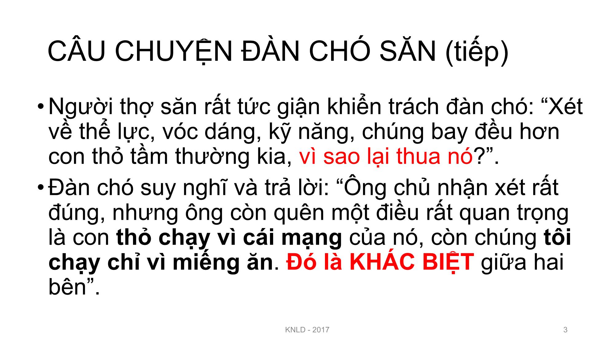 Bài giảng Kỹ năng lãnh đạo - Bài 2: Kỹ năng tạo động lực trang 3