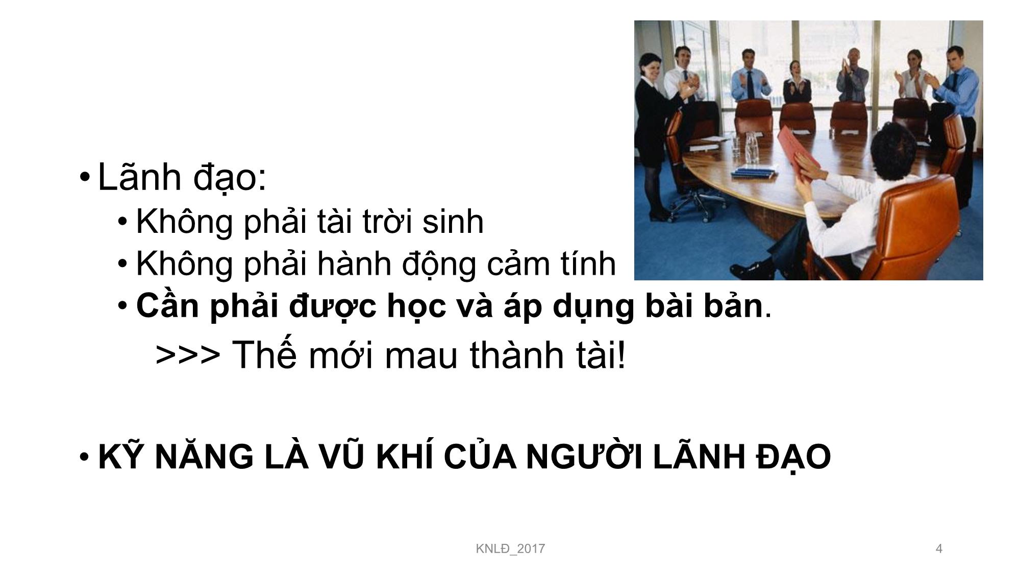 Bài giảng Kỹ năng lãnh đạo - Giới thiệu môn học - Nguyễn Thị Minh Thu trang 4