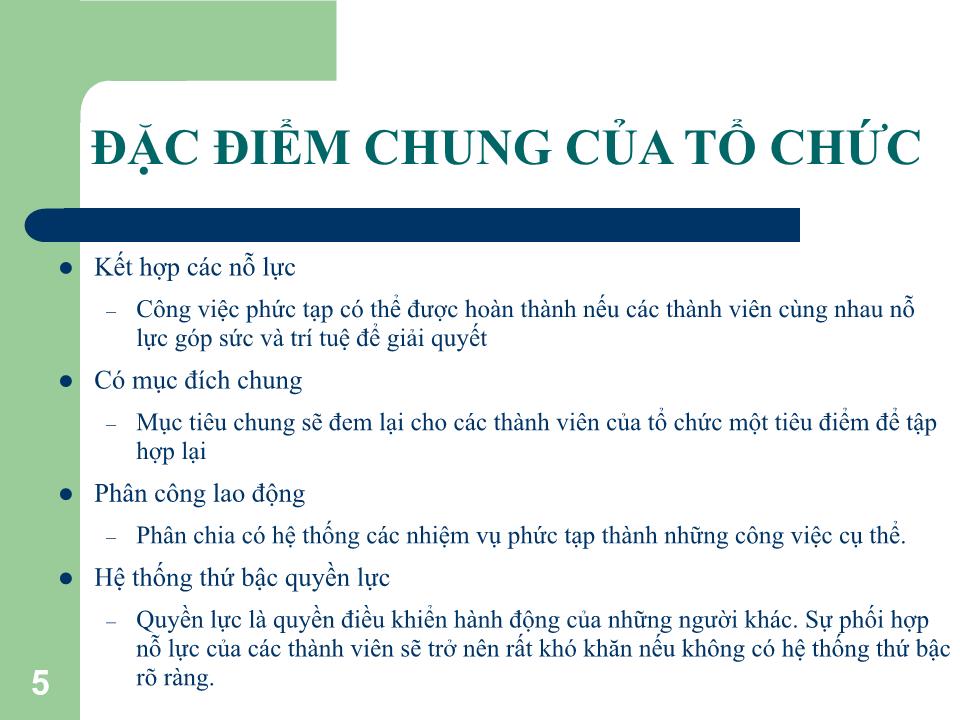 Bài giảng Văn hoá tổ chức/doanh nghiệp - Trần Văn Bình trang 5