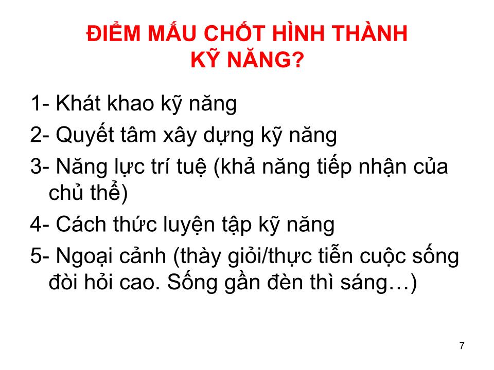 Bài giảng Kỹ năng quản lý và lãnh đạo trang 7