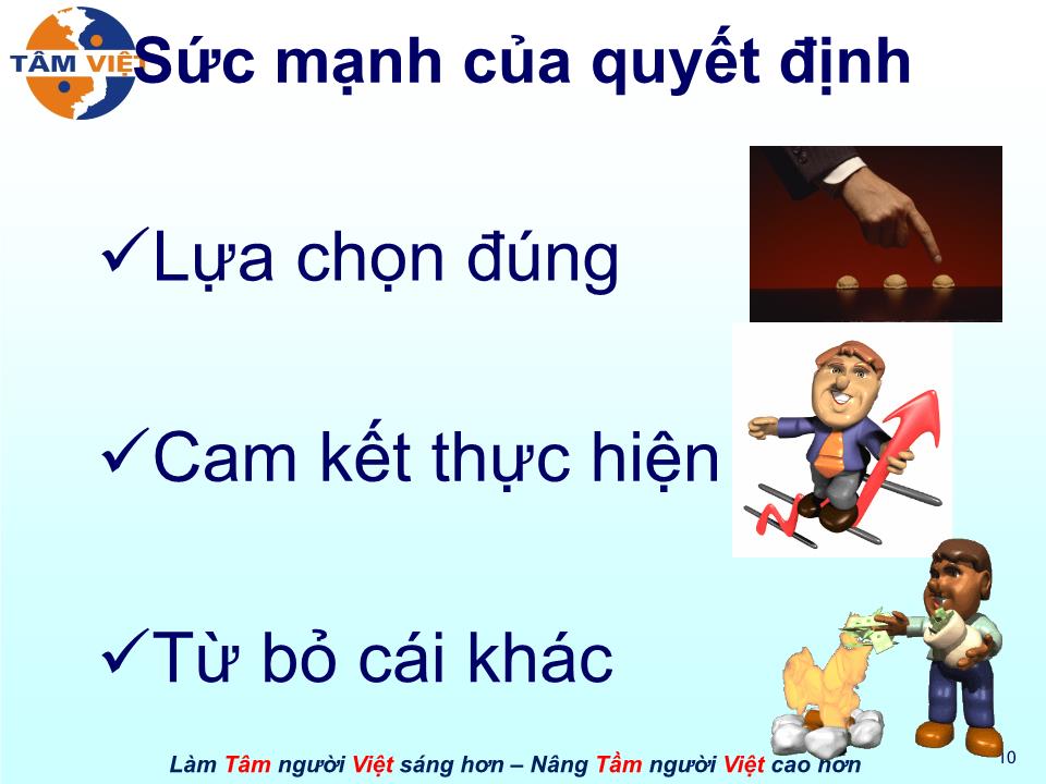 Bài giảng Kỹ năng ra quyết định (Bản hay) trang 10