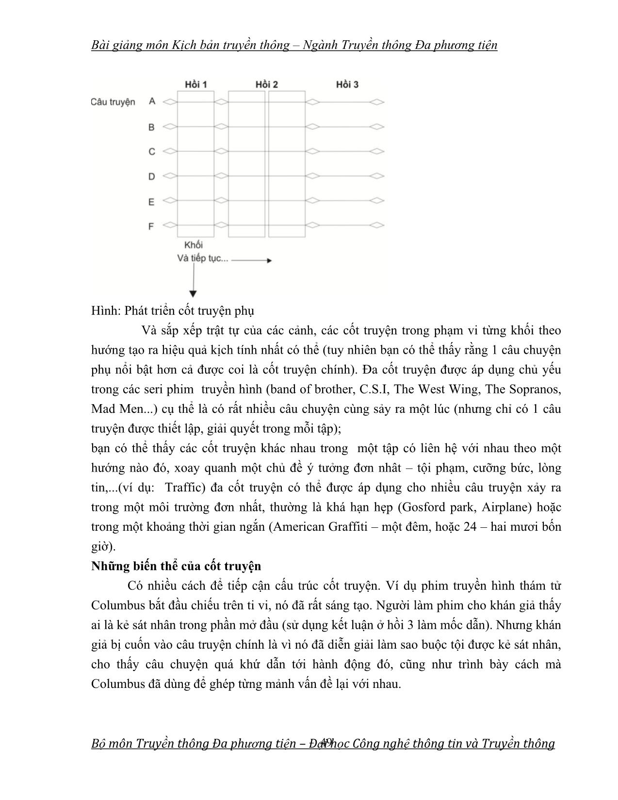 Bài giảng Kịch bản truyền thông (Phần 2) trang 3