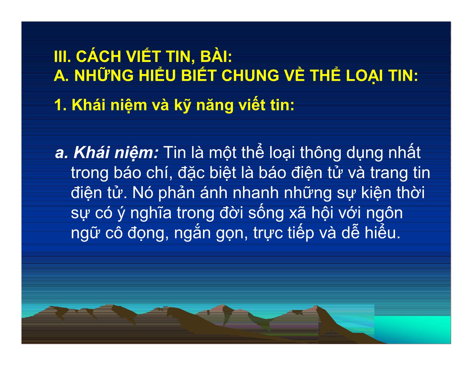 Bài giảng Tập huấn viết tin, bài cho trang tin điện tử - Đỗ Đức Thuần trang 8