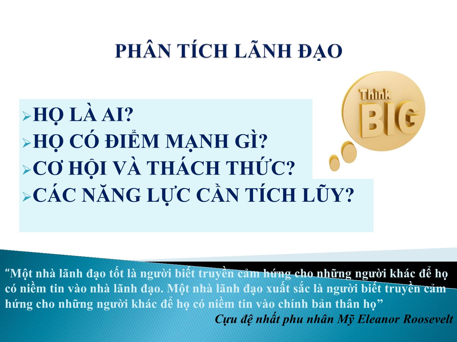 Bài giảng Trở thành lãnh đạo tài năng bằng quản trị nhân sự - Thủy Tạ trang 3