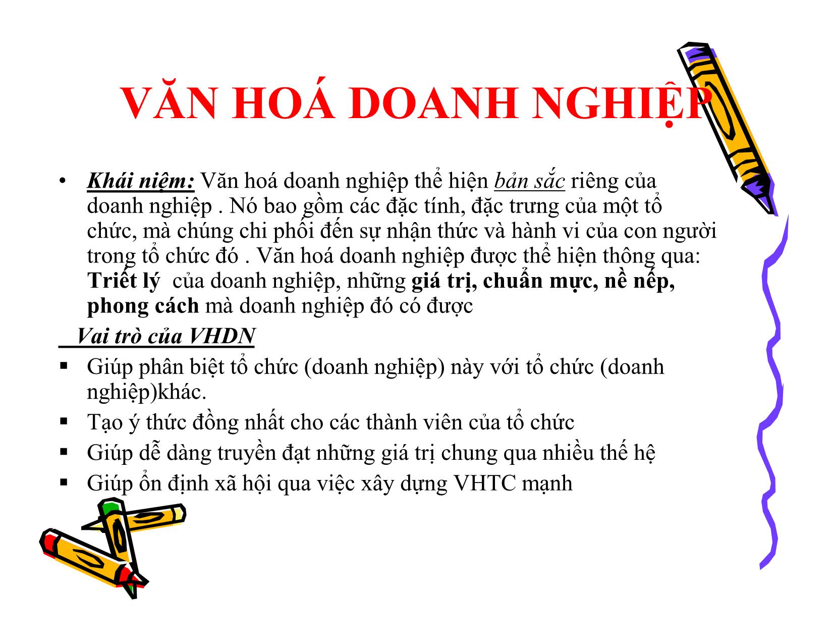 Bài giảng Văn hoá doanh nghiệp (Văn hoá tổ chức) trang 2