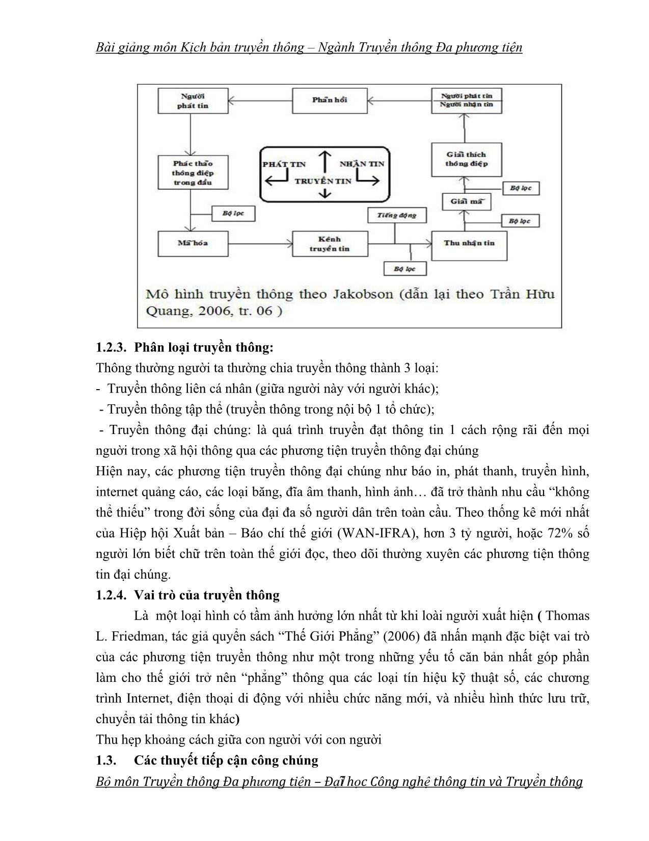 Bài giảng Kịch bản truyền thông (Phần 1) trang 7