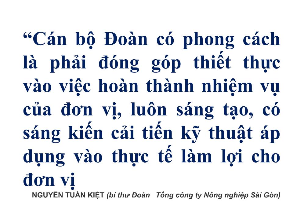 Chuyên đề Bồi dưỡng bí thư đoàn cấp tỉnh trang 4