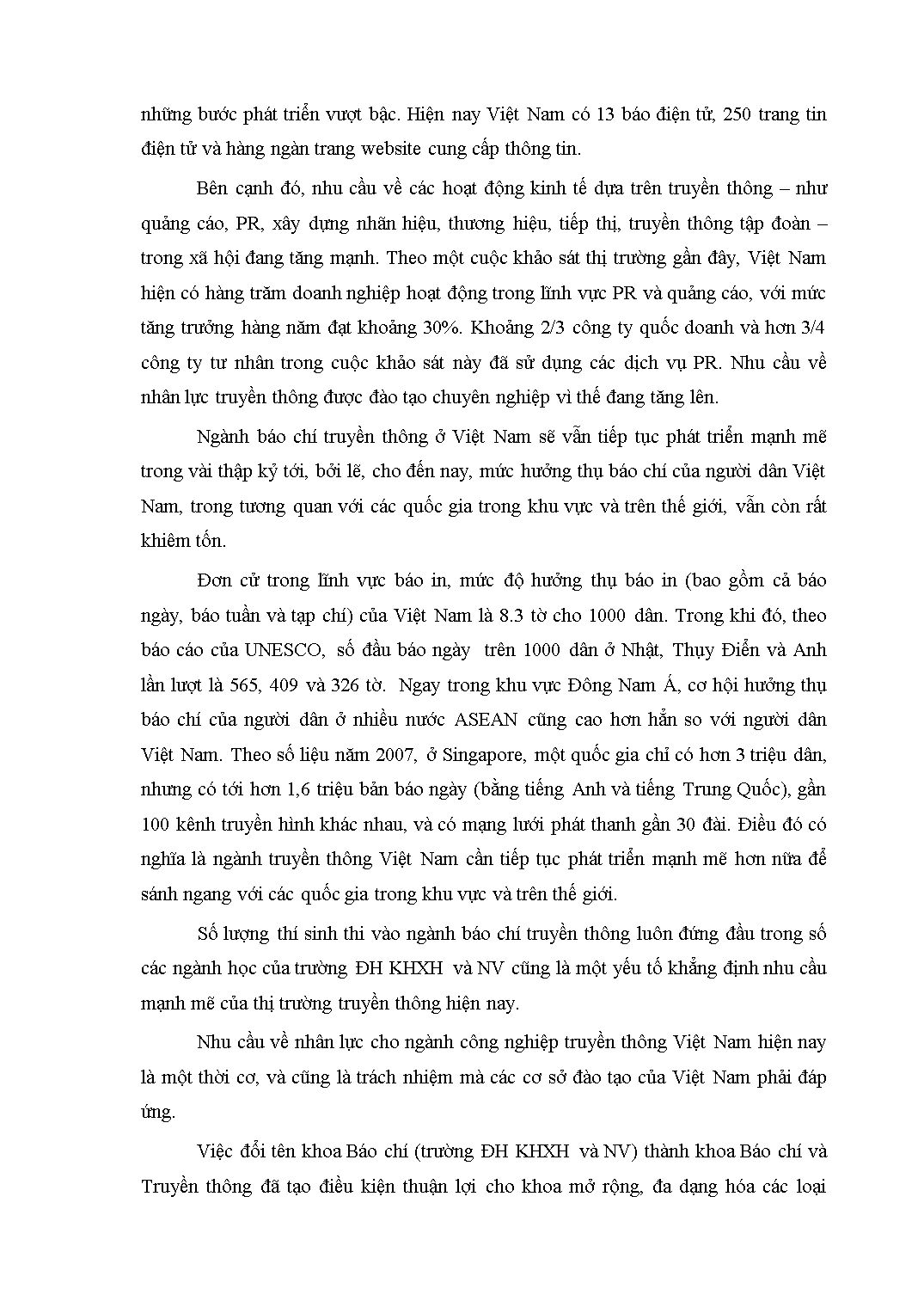 Đào tạo báo chí truyền thông tại Việt Nam cơ hội và thách thức trong bối cảnh hiện đại hóa ngành công nghiệp truyền thông trang 5