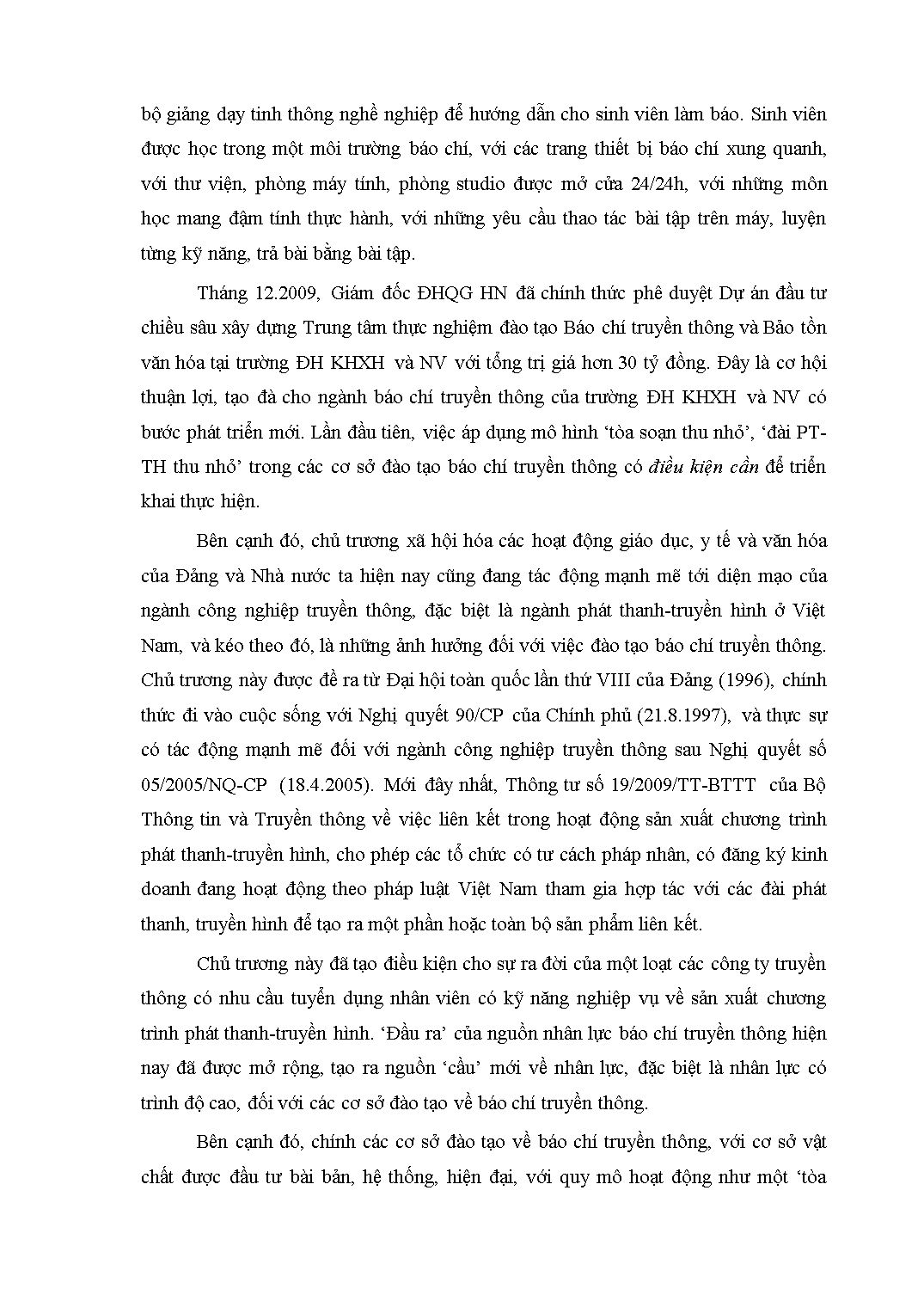 Đào tạo báo chí truyền thông tại Việt Nam cơ hội và thách thức trong bối cảnh hiện đại hóa ngành công nghiệp truyền thông trang 8