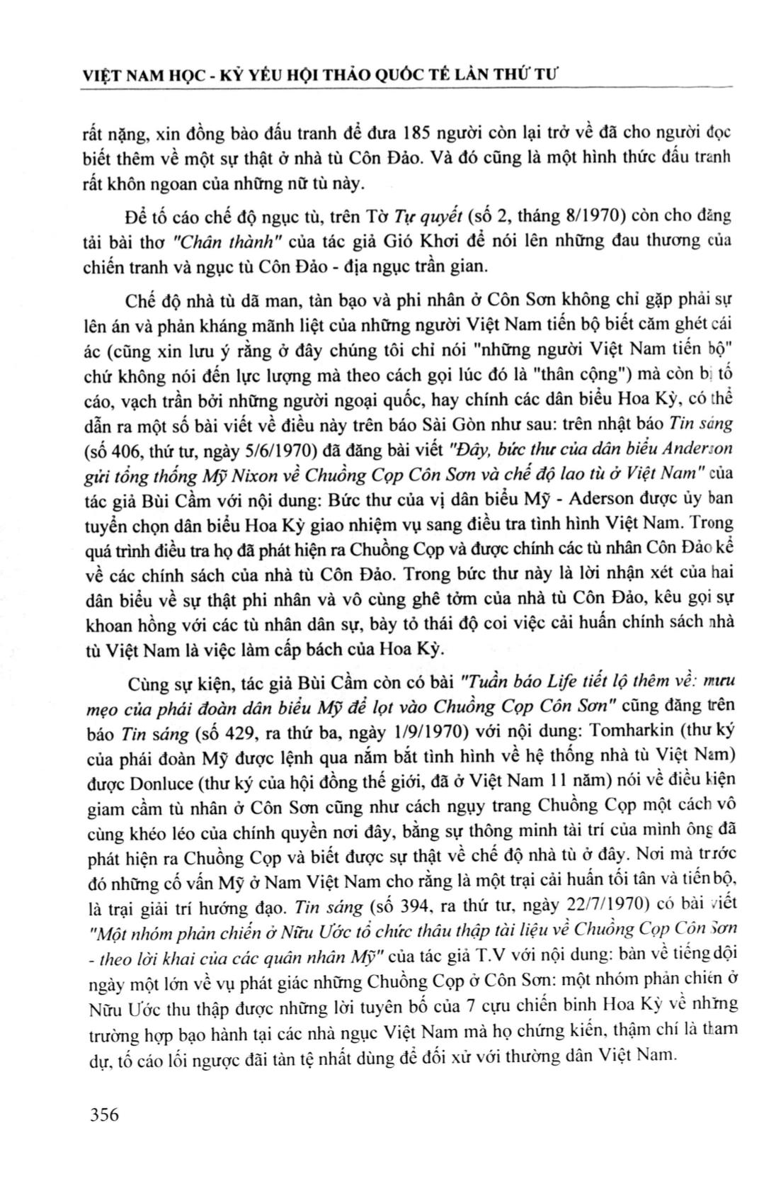 Góp thêm một số tư liệu về Côn Đảo (Từ cách nhìn của báo chí Sài Gòn trước 1975) trang 9
