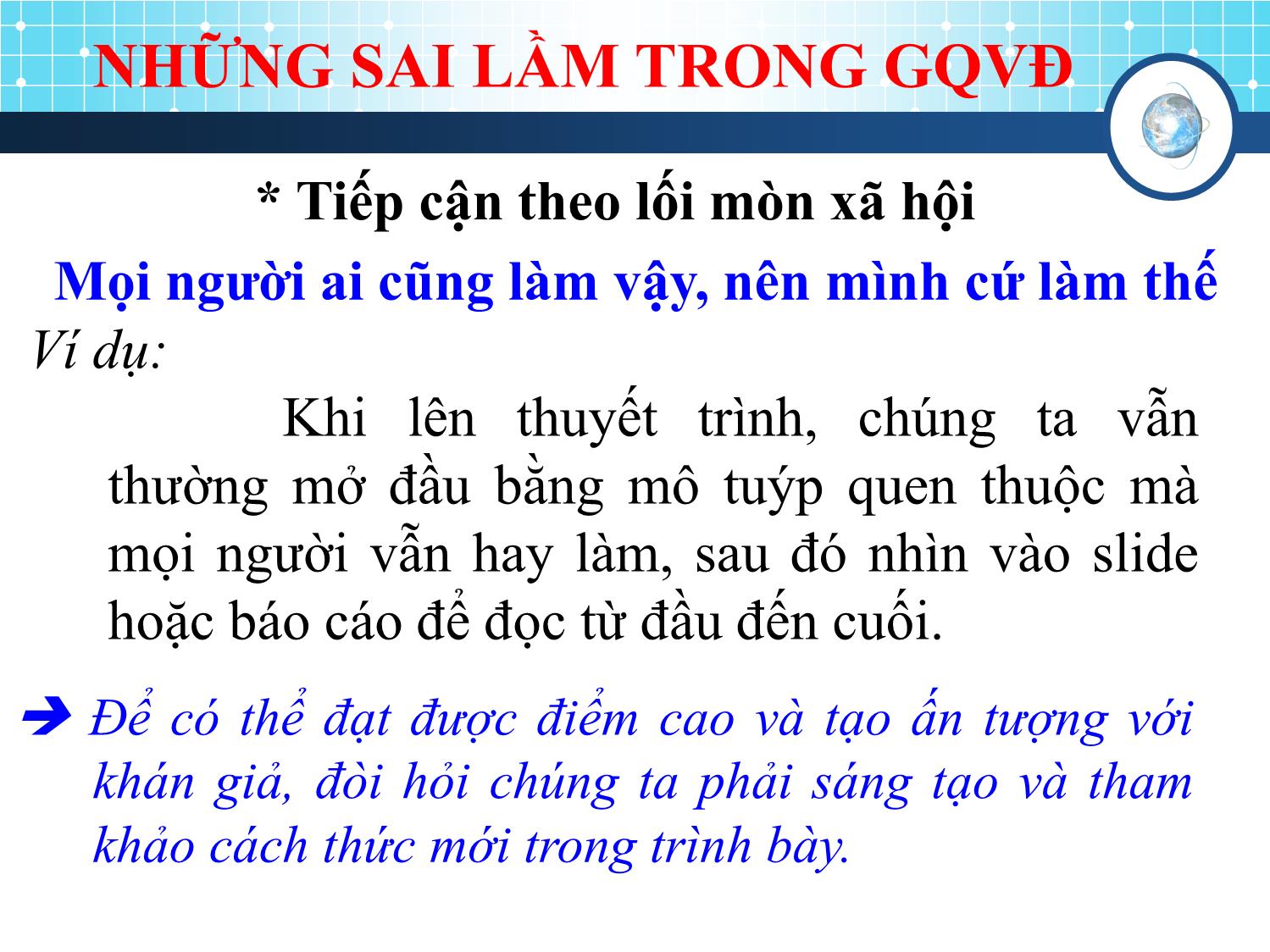 Bài giảng Kỹ năng giải quyết vấn đề trang 10