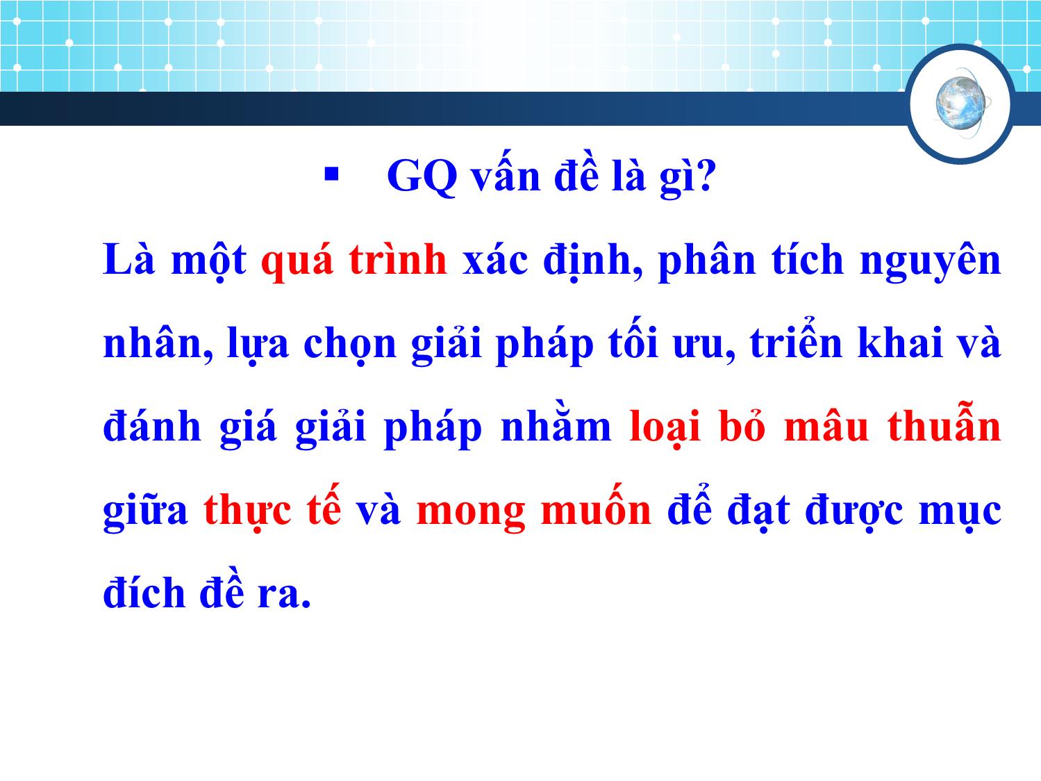 Bài giảng Kỹ năng giải quyết vấn đề trang 7