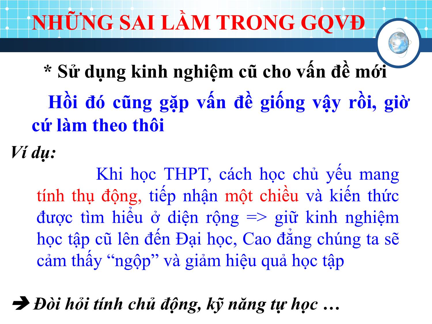 Bài giảng Kỹ năng giải quyết vấn đề trang 9