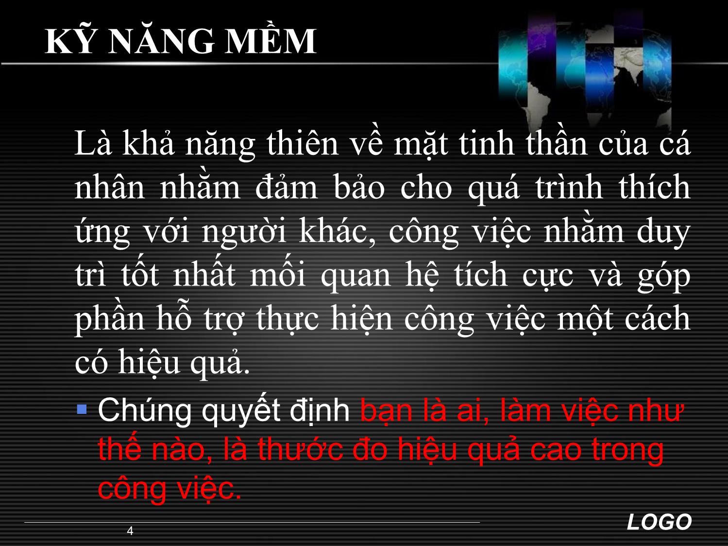 Bài giảng Kỹ năng mềm - Phạm Thị Cẩm Lệ trang 4