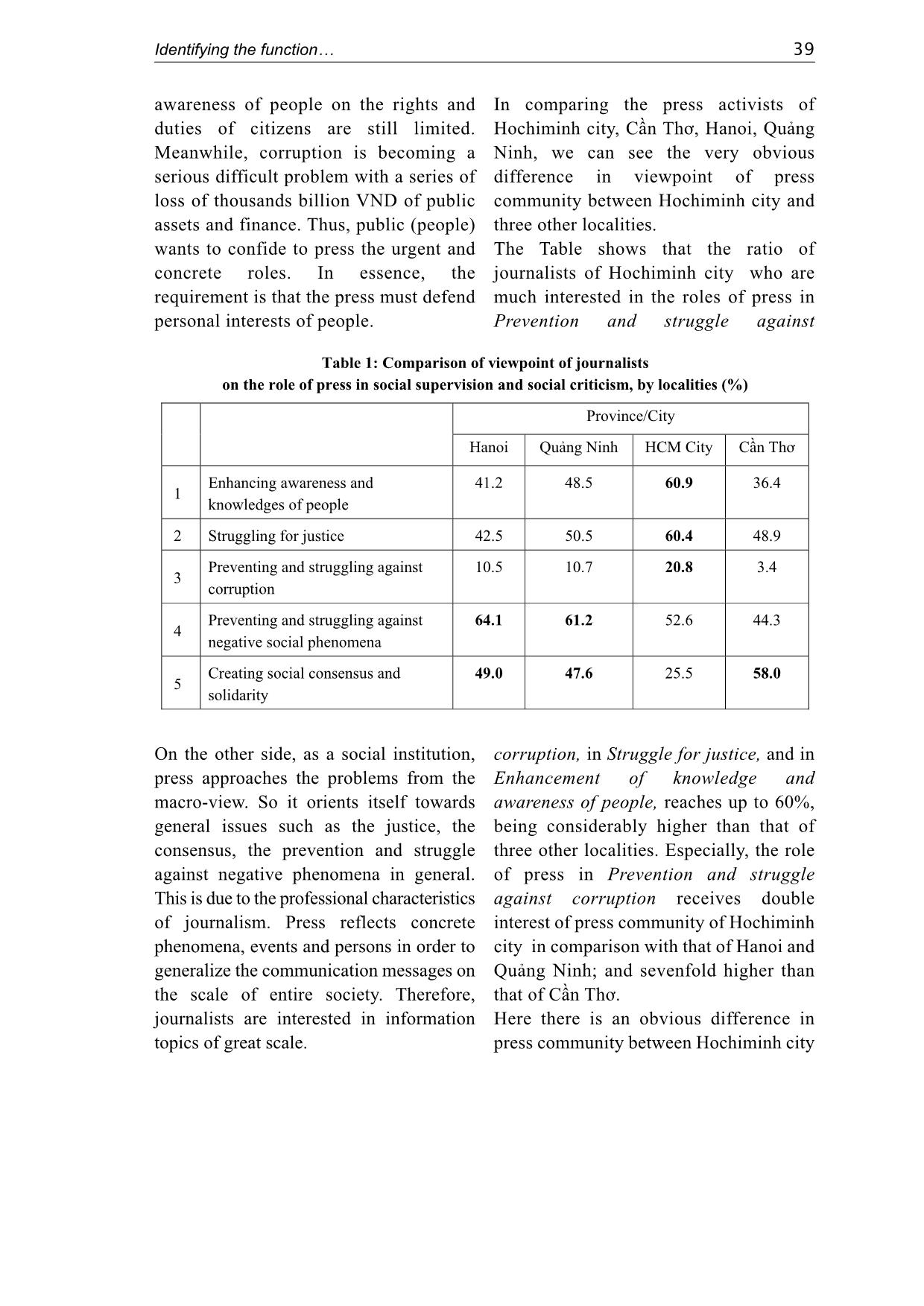 Identifying the function of social supervision and social criticism of Vietnamese press trang 7