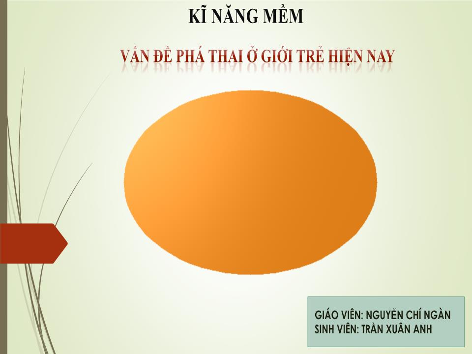 Bài giảng Vấn đề phá thai ở giới trẻ hiện nay trang 1