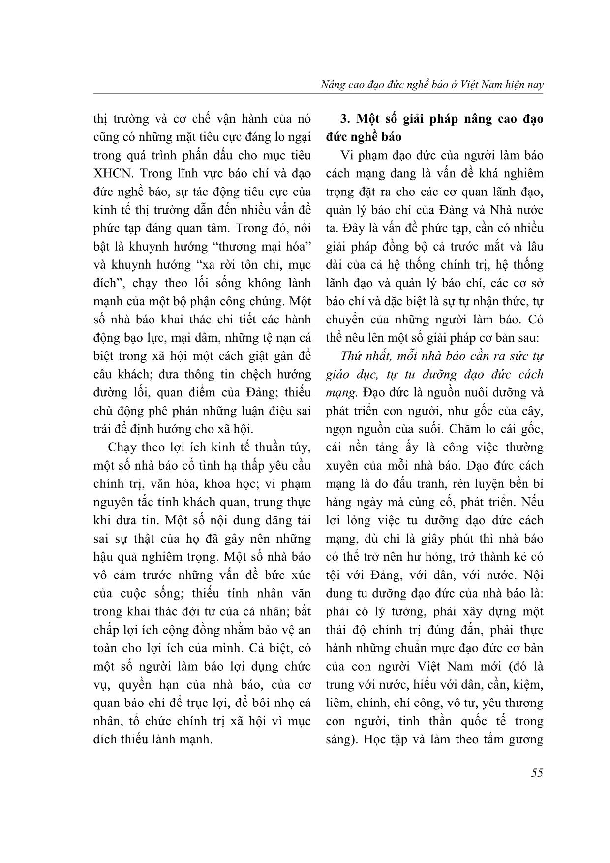 Nâng cao đạo đức nghề báo ở Việt Nam hiện nay trang 8