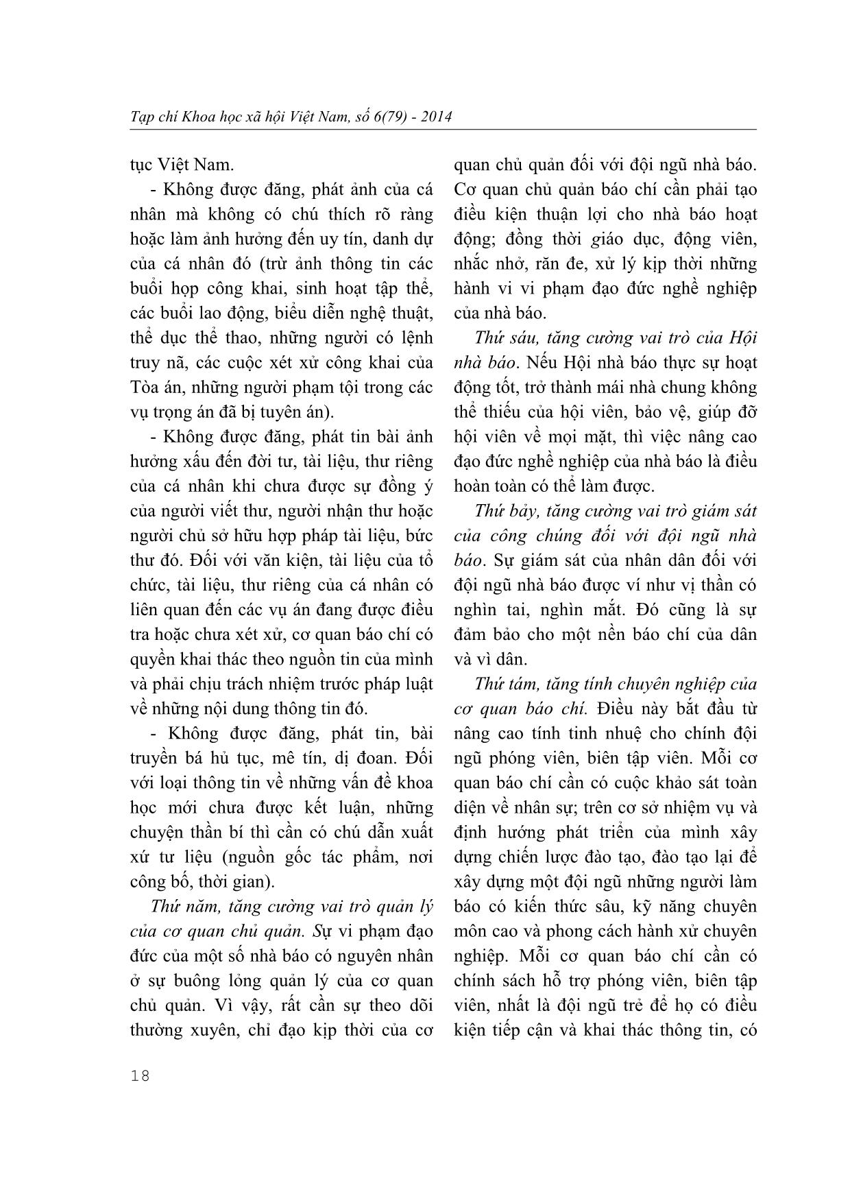 Nâng cao đạo đức nhà báo theo tư tưởng Hồ Chí Minh trang 9