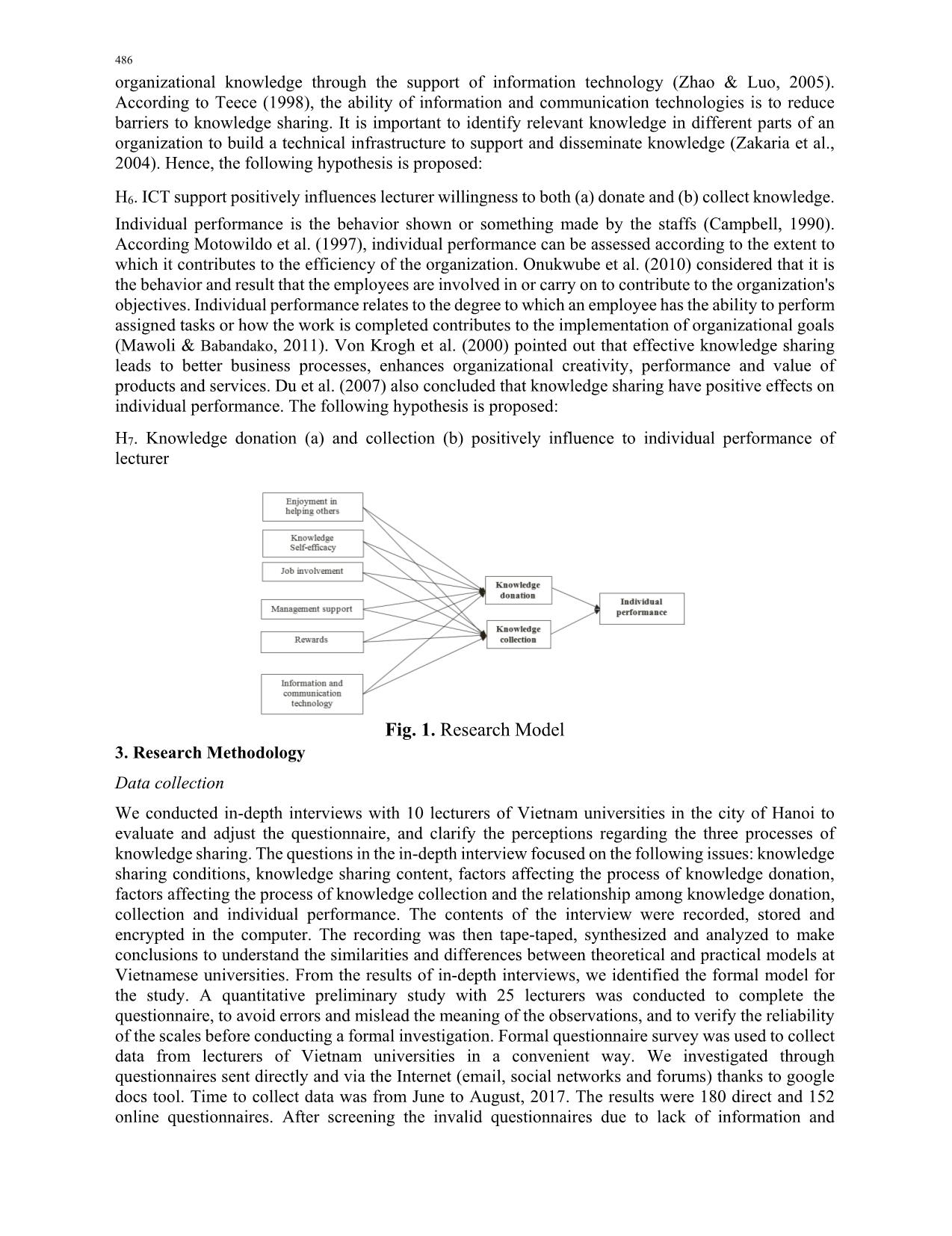 Knowledge sharing and individual performance: The case of Vietnam trang 4