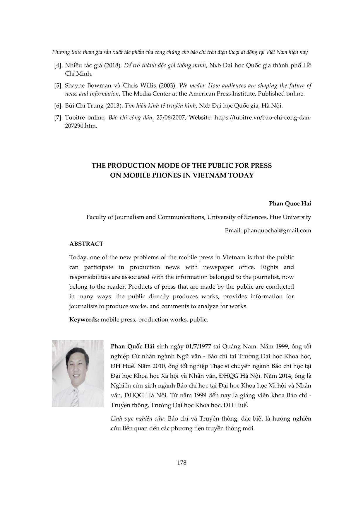 Phương thức tham gia sản xuất tác phẩm của công chúng cho báo chí trên điện thoại di động tại Việt Nam hiện nay trang 10