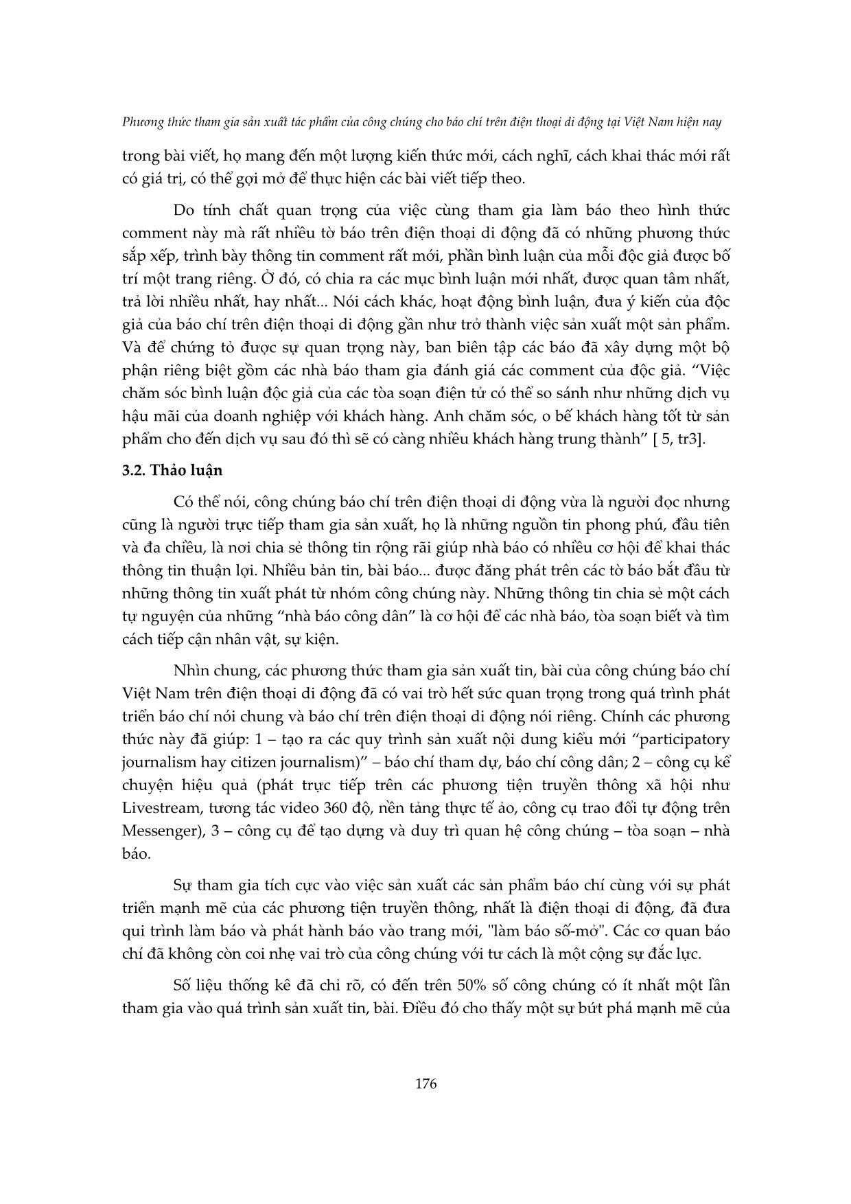 Phương thức tham gia sản xuất tác phẩm của công chúng cho báo chí trên điện thoại di động tại Việt Nam hiện nay trang 8