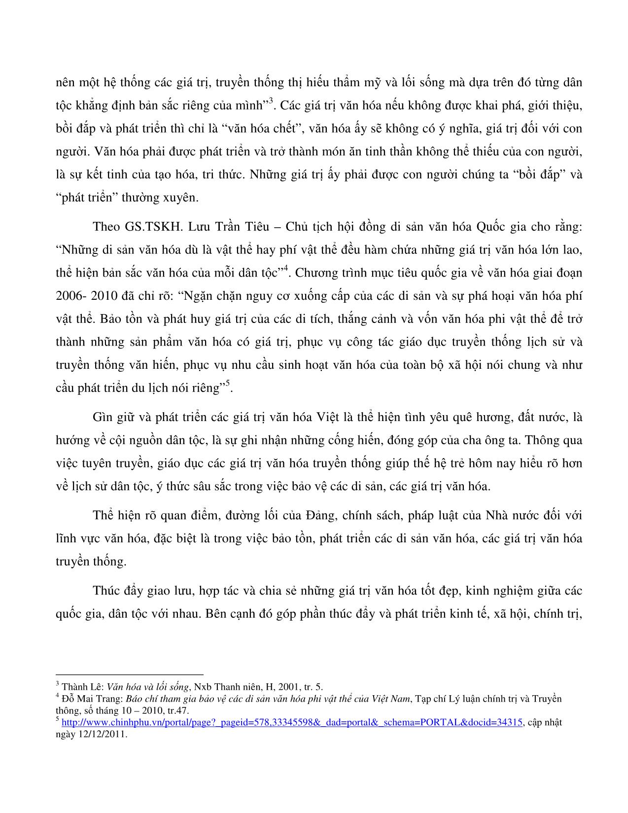 Truyền thông đại chúng và vấn đề gìn giữ, phát triển những giá trị văn hóa Việt Nam hiện nay trang 2