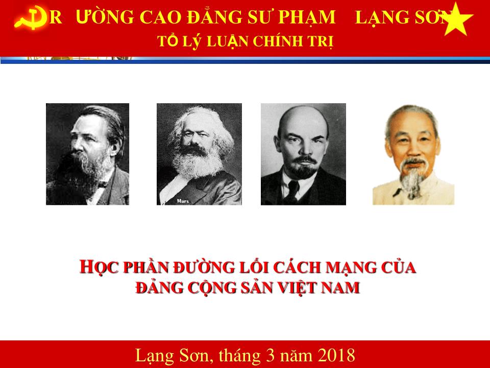 Bài giảng Đường lối cách mạng của Đảng Cộng sản Việt Nam - Chương IV: Đường lối công nghiệp hóa trang 1