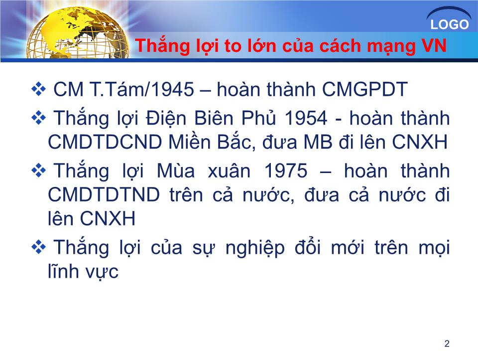 Bài giảng Đường lối cách mạng của Đảng Cộng sản Việt Nam - Chương IV: Đường lối công nghiệp hóa trang 2