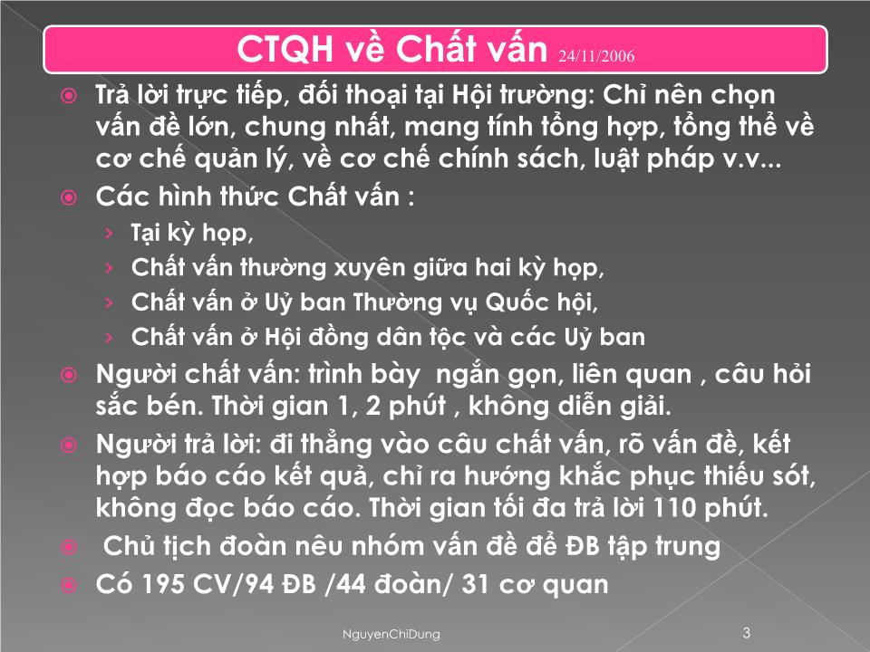 Bài giảng Chất vấn kỹ năng nêu vấn đề trang 3