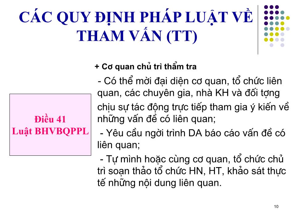 Bài giảng Giới thiệu chung về tham vấn trang 10