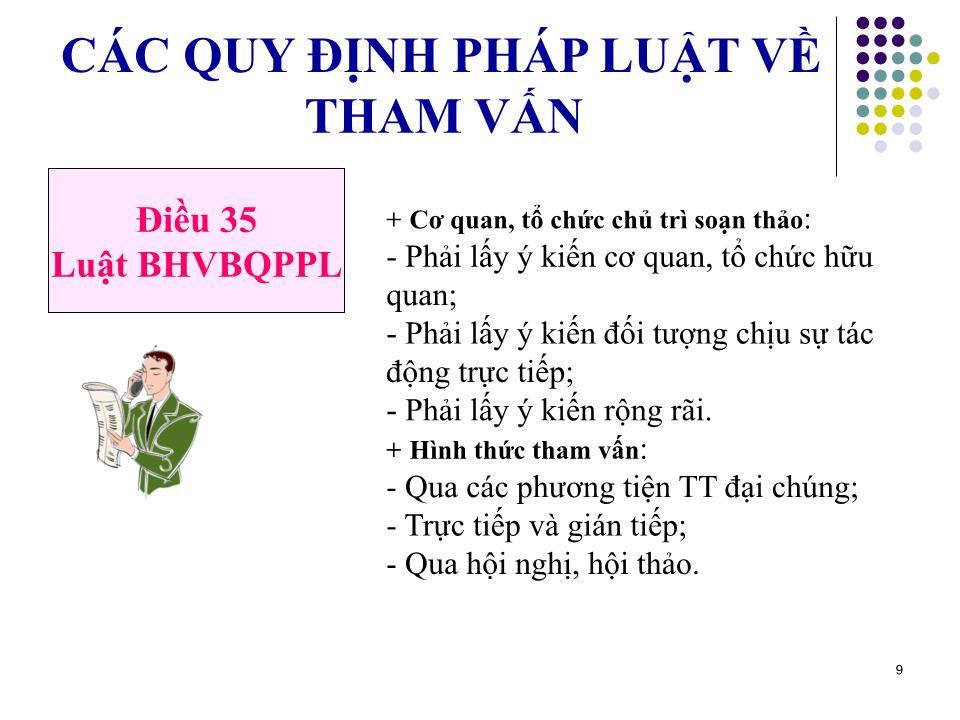 Bài giảng Giới thiệu chung về tham vấn trang 9