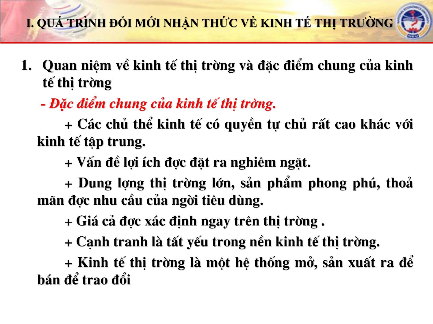 Bài giảng Đường lối cách mạng của Đảng Cộng sản Việt Nam - Chương 5: Đường lối xây dựng nền kinh tế thị trường định hướng xã hội chủ nghĩa trang 3