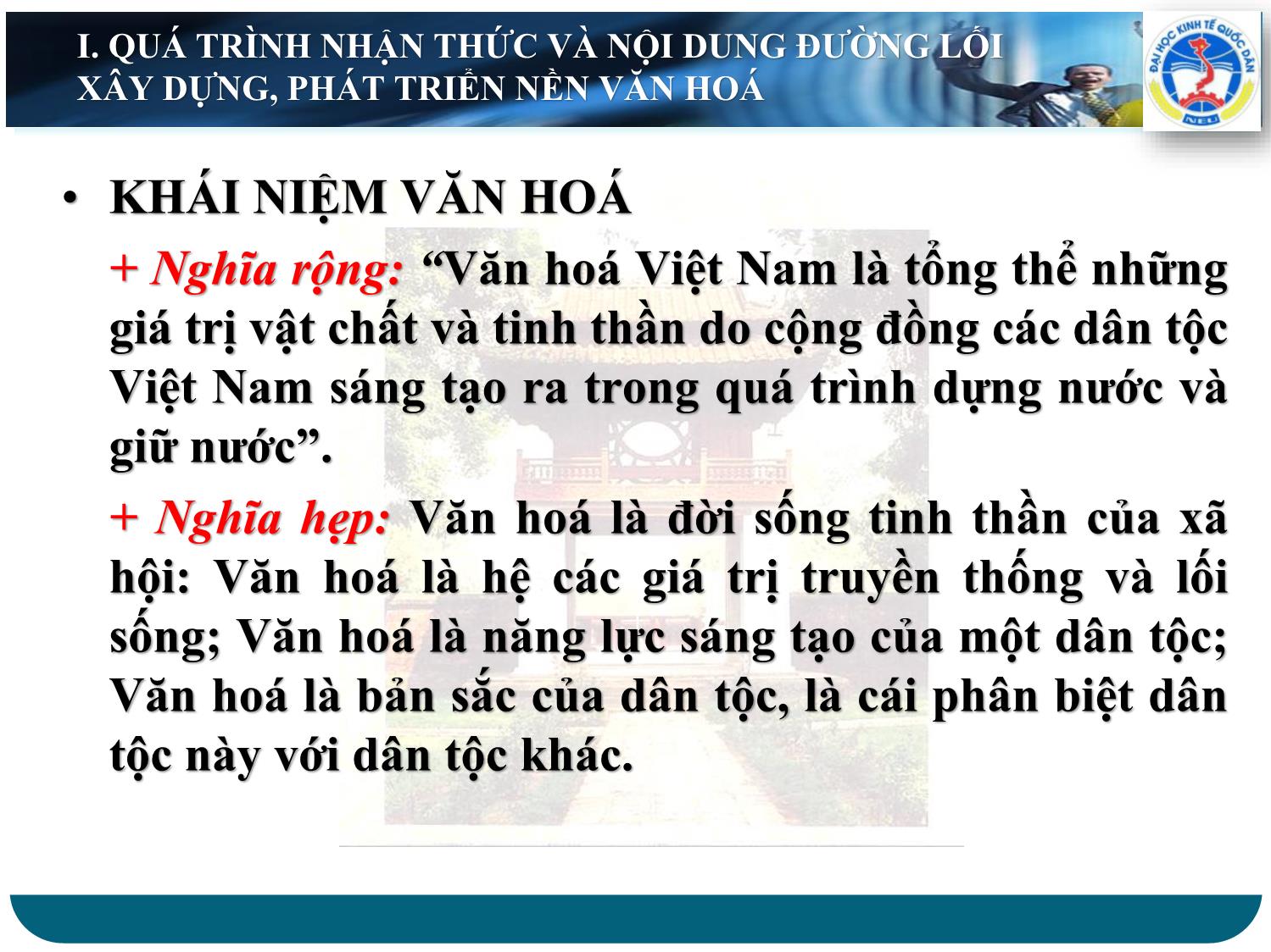 Bài giảng Đường lối cách mạng của Đảng Cộng sản Việt Nam - Chương 7: Đường lối xây dựng, phát triển nền văn hoá và giải quyết các vấn đề xã hội trang 4