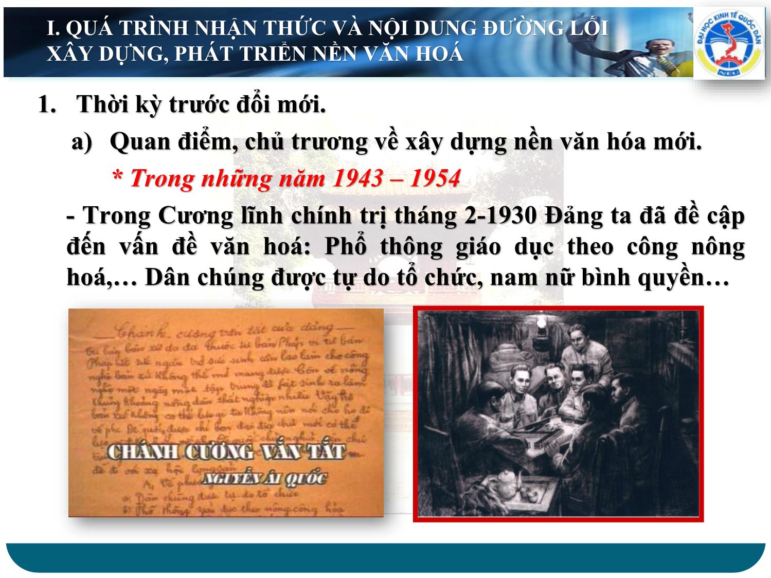 Bài giảng Đường lối cách mạng của Đảng Cộng sản Việt Nam - Chương 7: Đường lối xây dựng, phát triển nền văn hoá và giải quyết các vấn đề xã hội trang 5