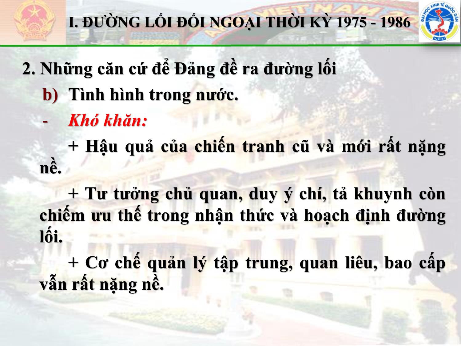 Bài giảng Đường lối cách mạng của Đảng Cộng sản Việt Nam - Chương 8: Đường lối đối ngoại trang 9