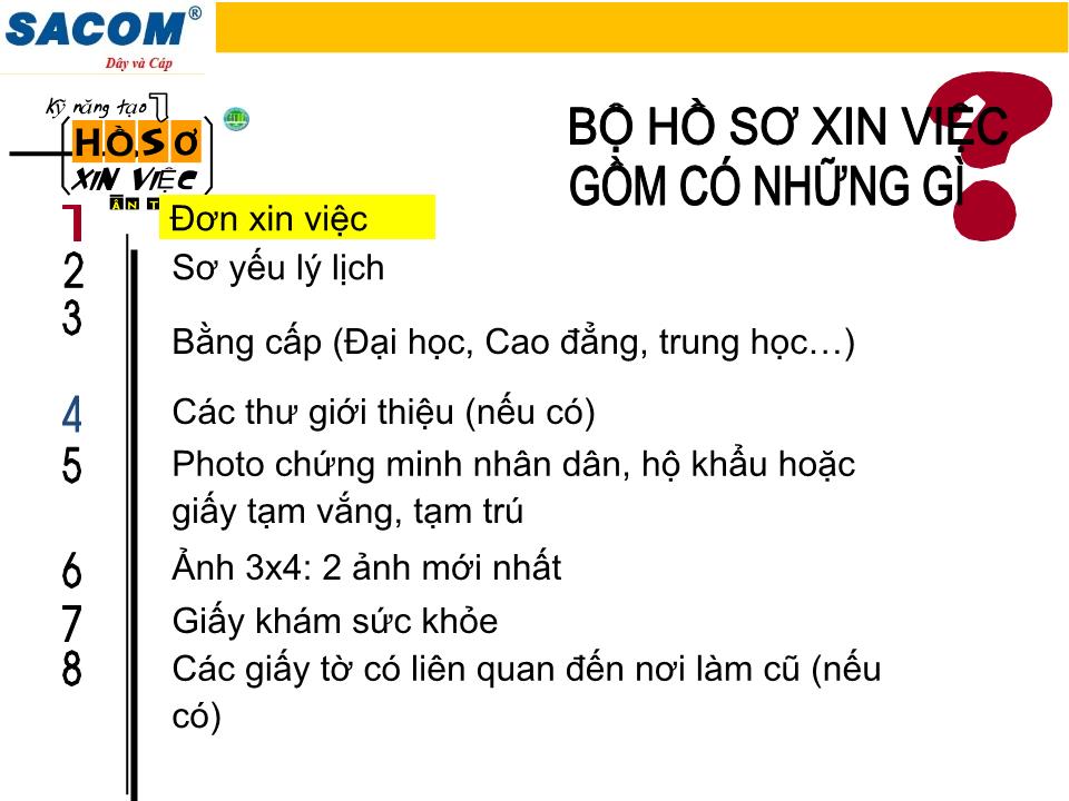 Bài giảng Kỹ năng tạo hồ sơ xin việc ấn tượng trang 5