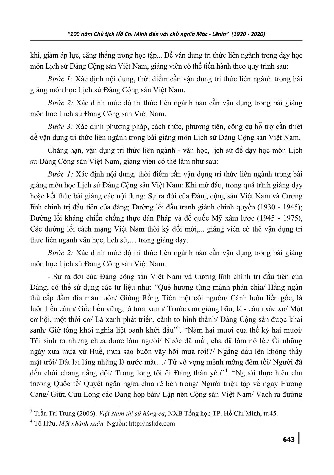 Biện pháp nâng cao chất lượng dạy học môn Lịch sử Đảng Cộng sản Việt Nam ở các trường đại học trang 8