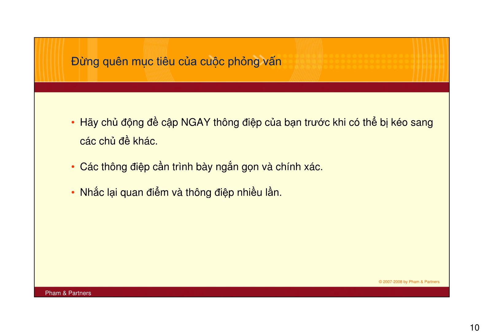 Trả lời phỏng vấn chuẩn bị và quản lý trang 10