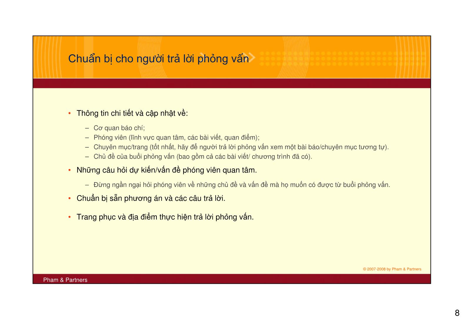 Trả lời phỏng vấn chuẩn bị và quản lý trang 8