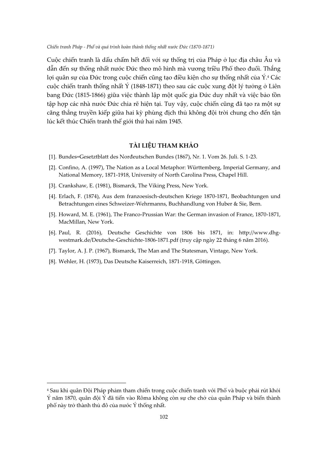 Chiến tranh Pháp - Phổ và quá trình hoàn thành thống nhất nước Đức (1870-1871) trang 10