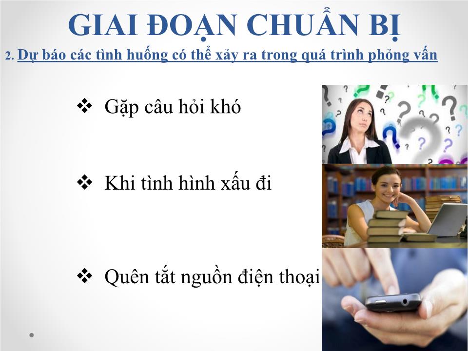 Báo cáo Kỹ năng trả lời phỏng vấn khi xin việc trang 5