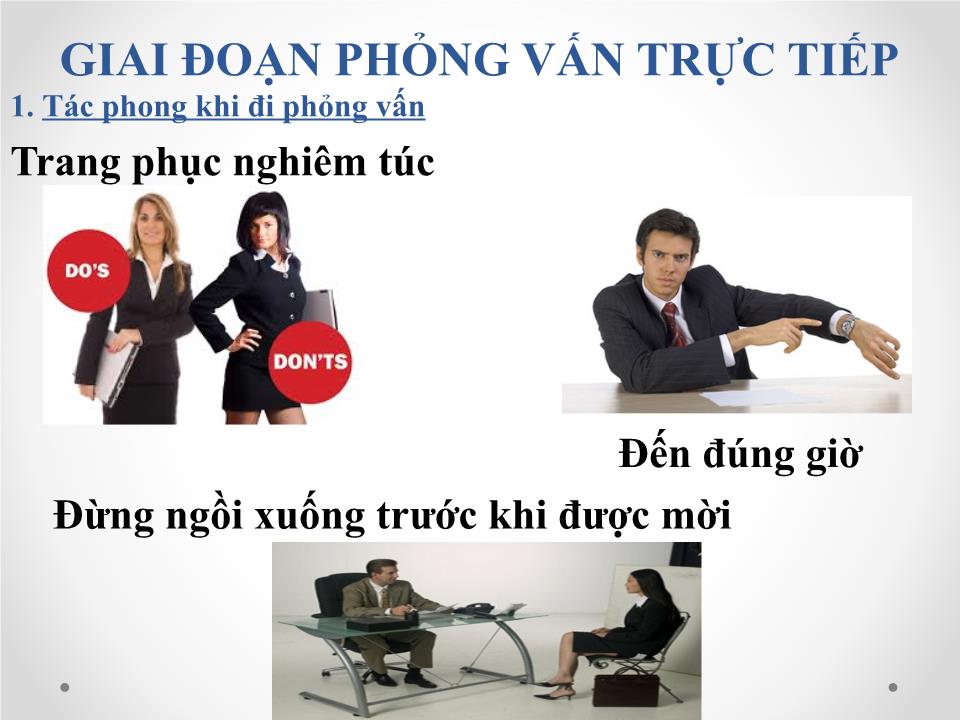 Báo cáo Kỹ năng trả lời phỏng vấn khi xin việc trang 7