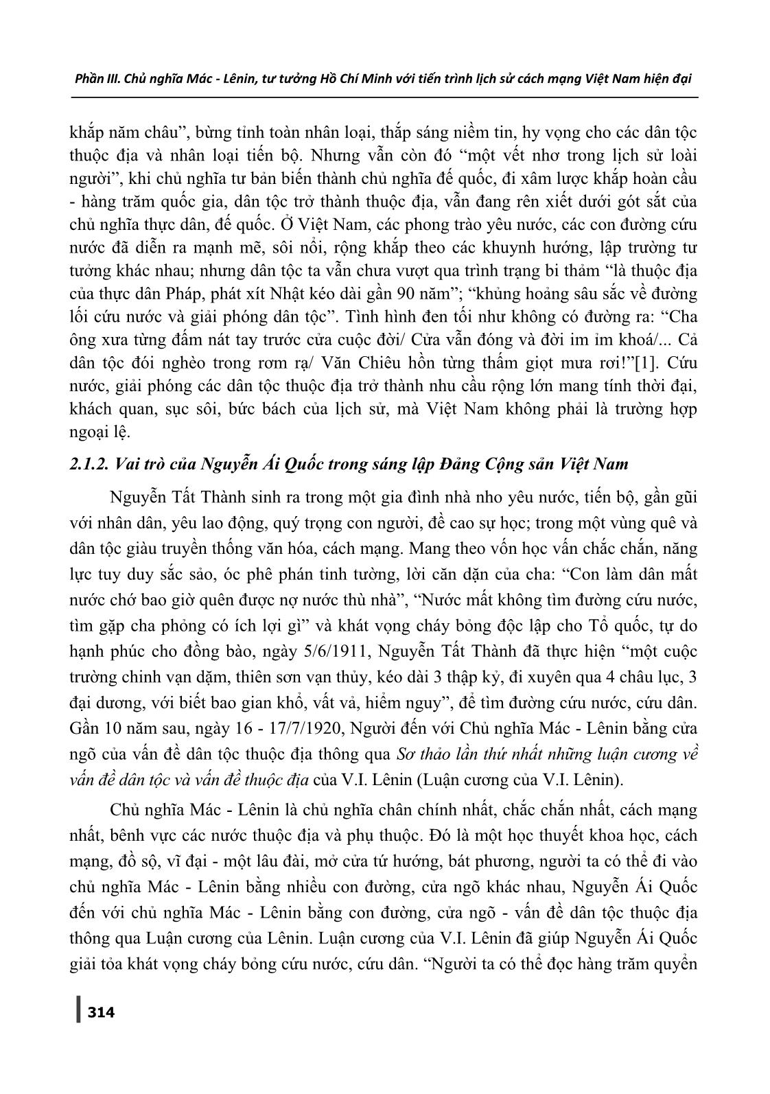 Chủ nghĩa Mác-Lênin, Tư tưởng Hồ Chí Minh - “Cội nguồn lý luận”, ánh sáng soi đường cho mọi thắng lợi của cách mạng dưới sự lãnh đạo của Đảng Cộng sản Việt Nam trang 2