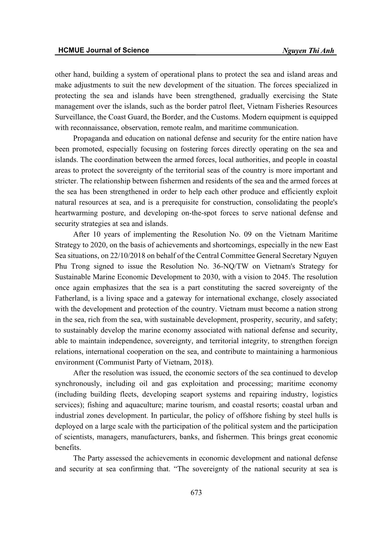 Current viewpoints of the Vietnamese communist party on the issues of protection the sovereignty of the sea and the islands trang 5