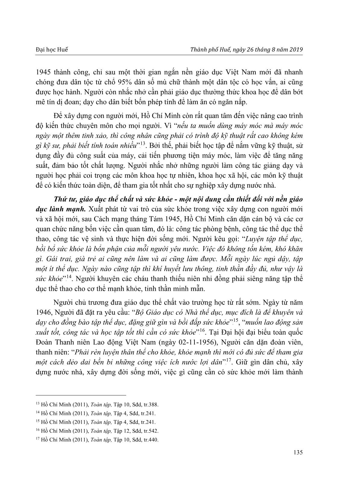 Đọc di chúc Hồ Chí Minh: Suy ngẫm về ý nghĩa của tư tưởng giáo dục toàn diện đối với sự nghiệp đổi mới đất nước hiện nay trang 5