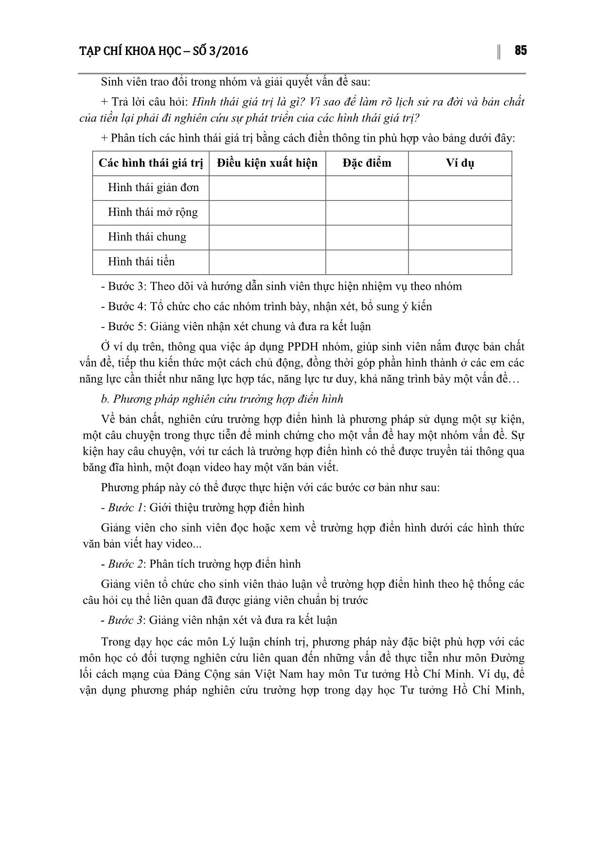 Đổi mới phương pháp dạy học các môn Lý luận chính trị theo định hướng phát triển năng lực trang 5