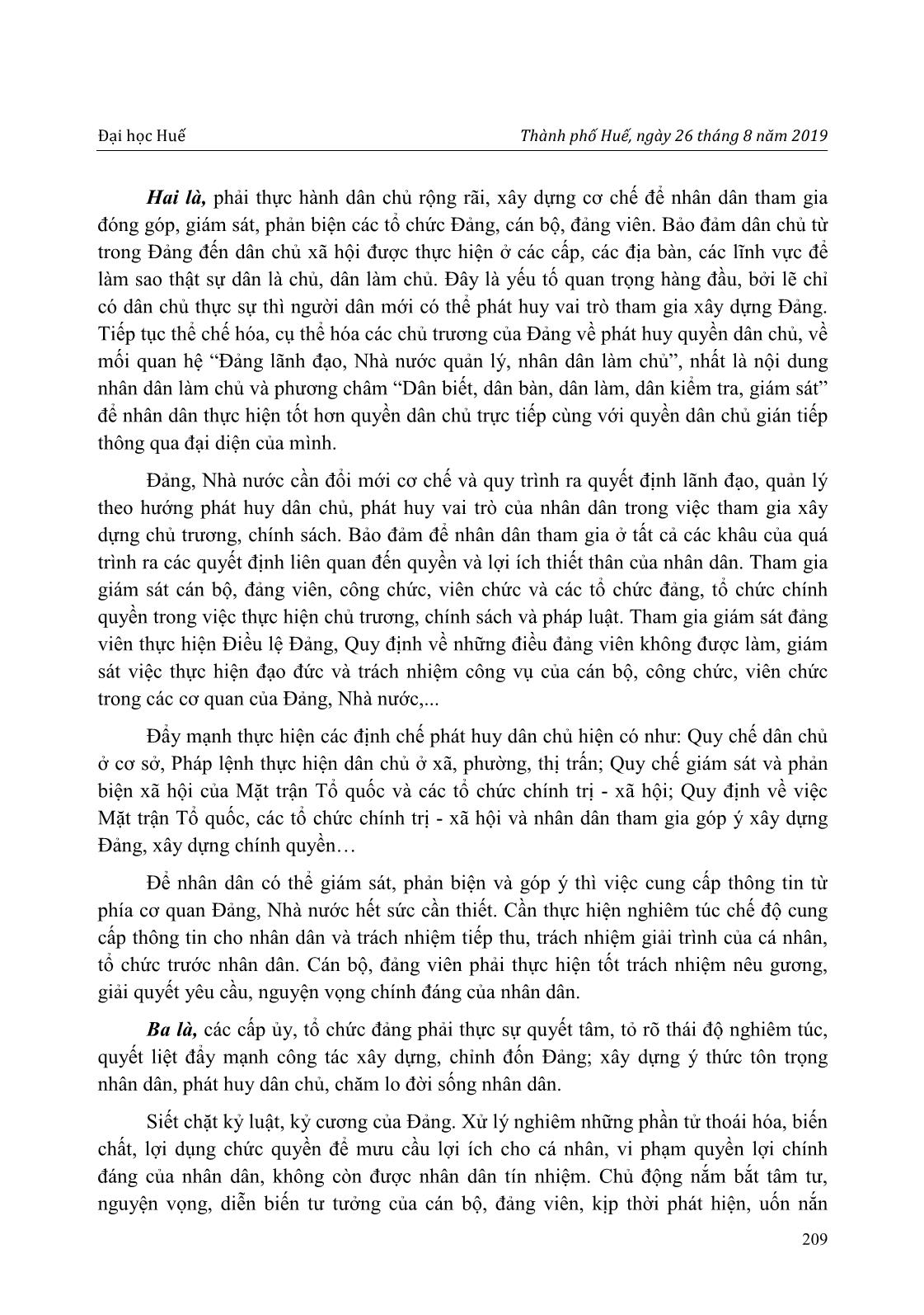 Dựa vào nhân dân để xây dựng, chỉnh đốn Đảng theo di chúc của Chủ tịch Hồ Chí Minh trang 5