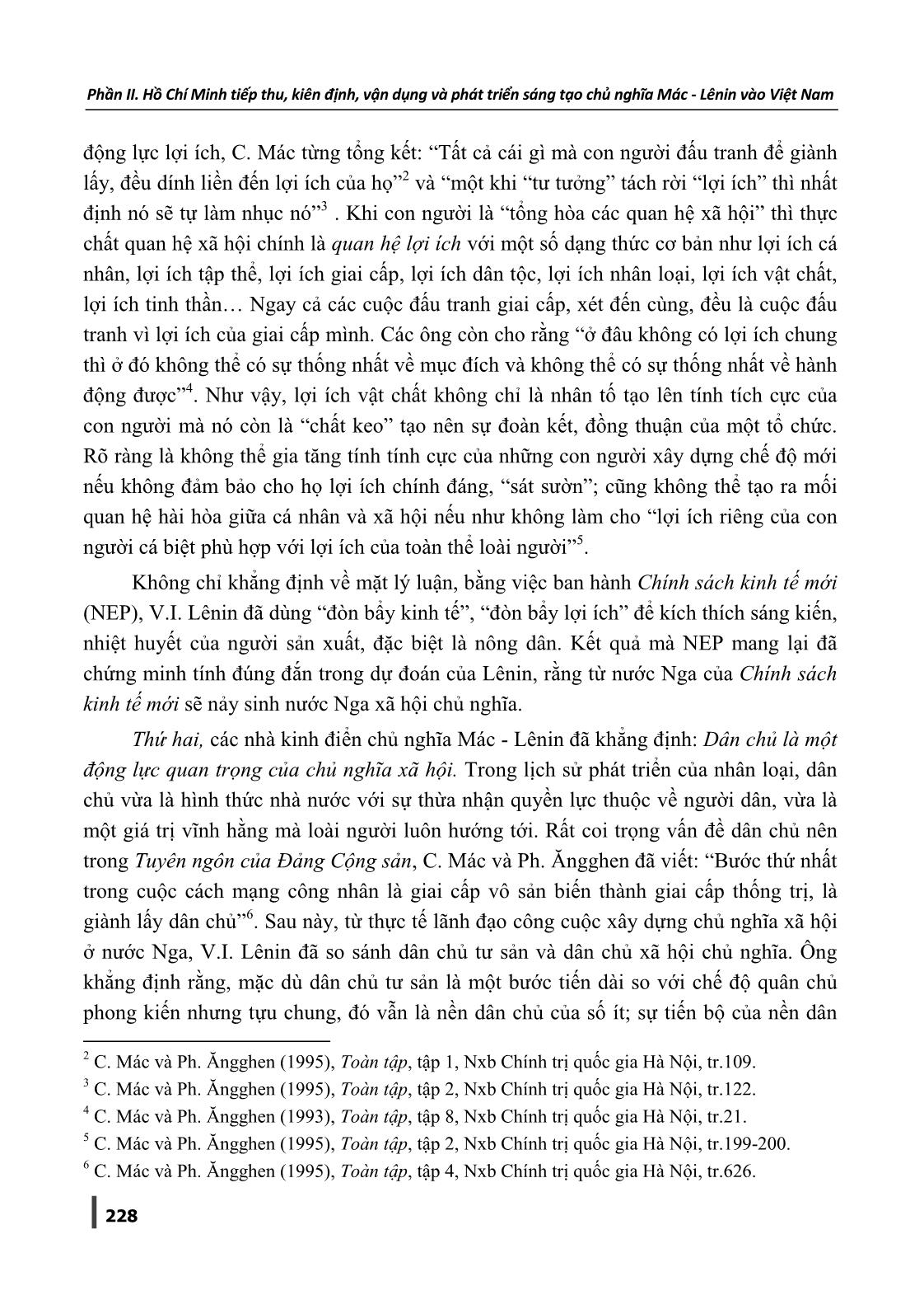 Hệ động lực của Chủ nghĩa xã hội - Từ quan điểm của Chủ nghĩa Mác-Lênin đến Hồ Chí Minh trang 3